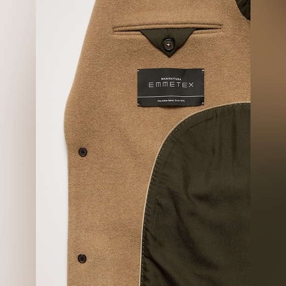 BANANA REPUBLIC ITALIAN MELTON TOPCOAT - Picture 5 of 10